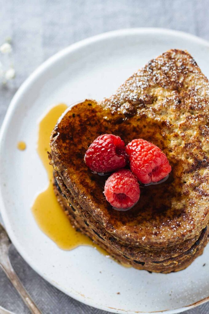 This is seriously my favorite thing ever. Healthy French Toast!