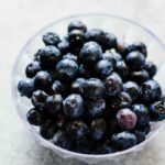 Bowl of blueberries