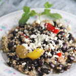 A gallo pinto dish made with quinoa.