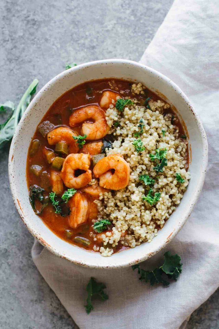 Healthy Cajun Shrimp Gumbo!