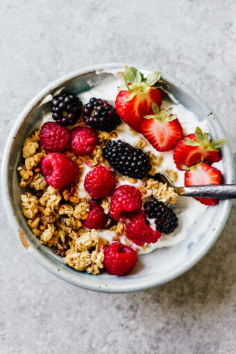 Granola & Yogurt Bowls: Triple Berry Yogurt Bowl!
