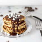 The BEST healthy s'more pancakes!