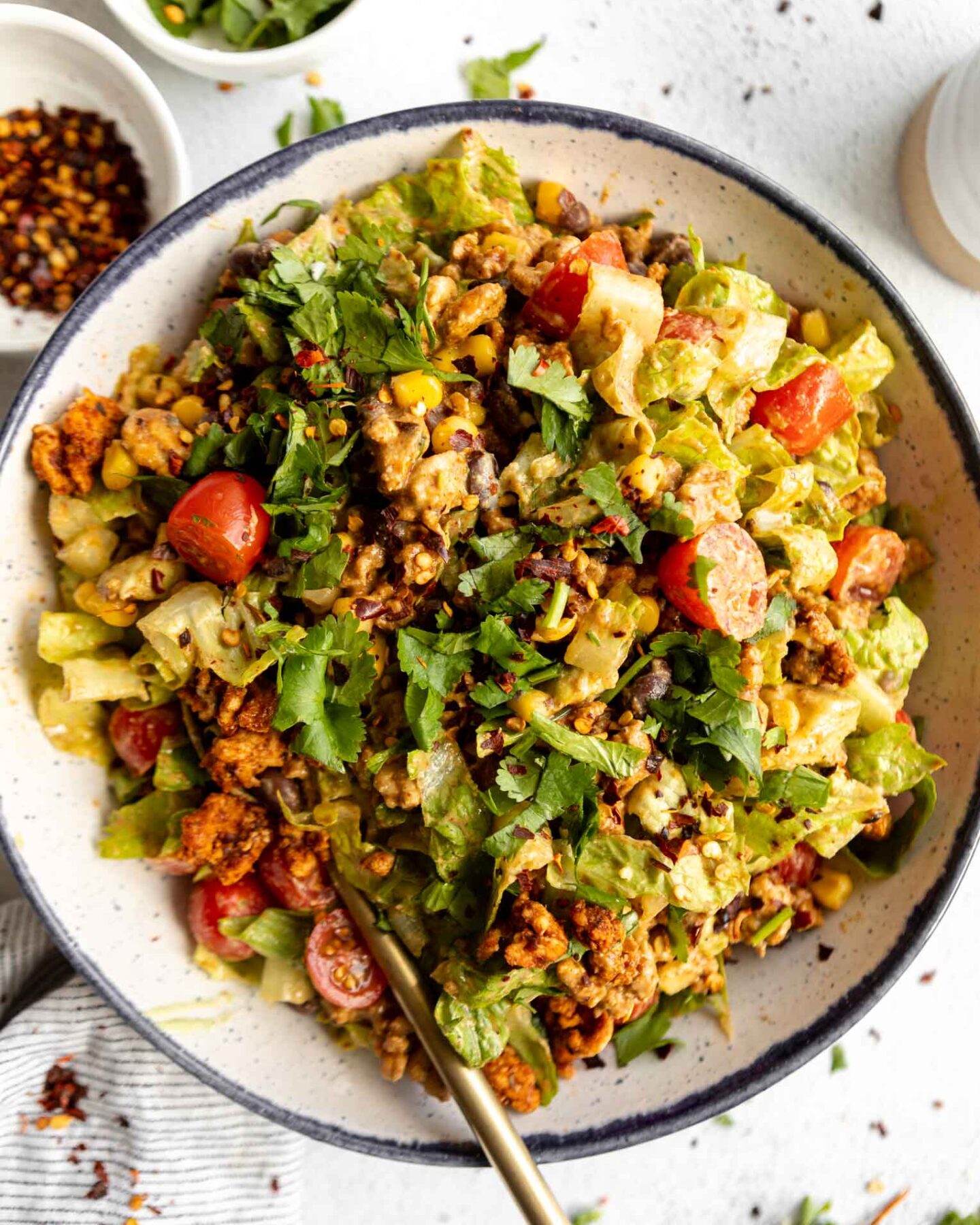 Easy Healthy Taco Salad w/ Ground Turkey - delicious!