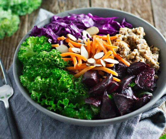 Angled photo of Buckwheat Salad recipe.