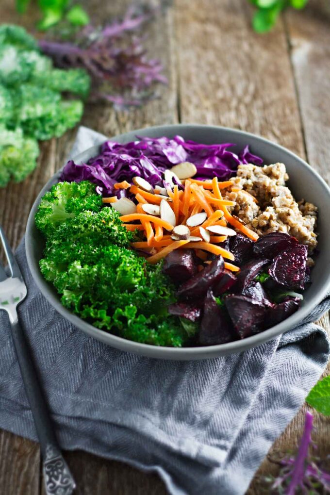 Angled photo of Buckwheat Salad recipe.