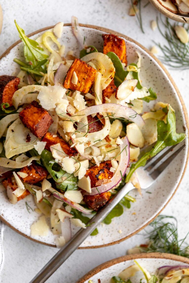 Sweet Potato Fennel Salad w/ Quinoa & Chickpeas! {gluten-free, vegan}