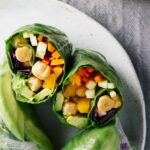 Vegan Spring Rolls w/ Spicy Turmeric Coconut Sauce!