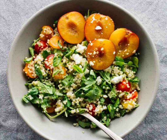 Cherry Plum & Goat Cheese Summer Salad!