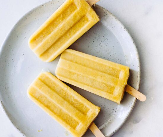 Coconut Peach Turmeric Popsicles!