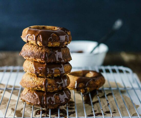 Peanut Butter Chocolate Donuts!