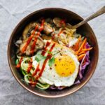 Vegetarian Spicy Korean Bibimbap Bowls!