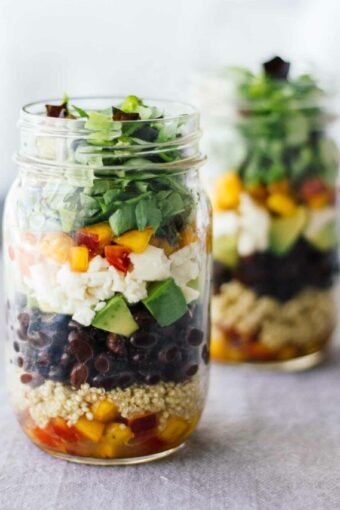 Central American Salad In A Jar! | Healthy Lunch Ideas For Work (or Back To School)!