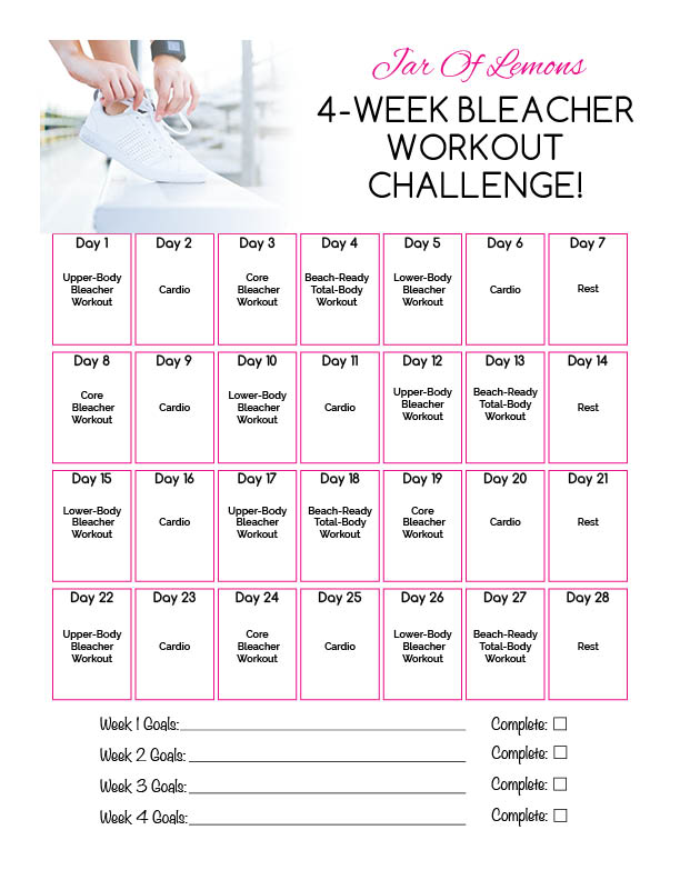 4-Week Bleacher Workout Challenge!