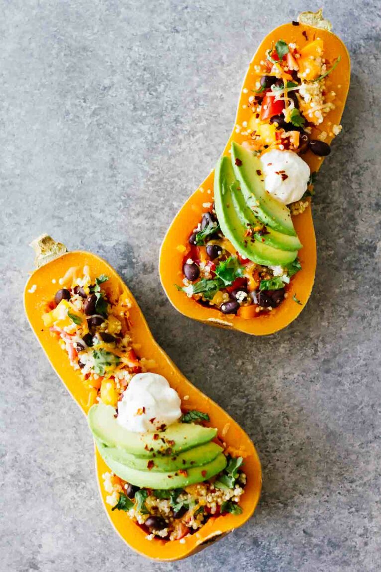 Jar Of Lemons Healthy Dinners! Mexican Quinoa Stuffed Butternut Squash!