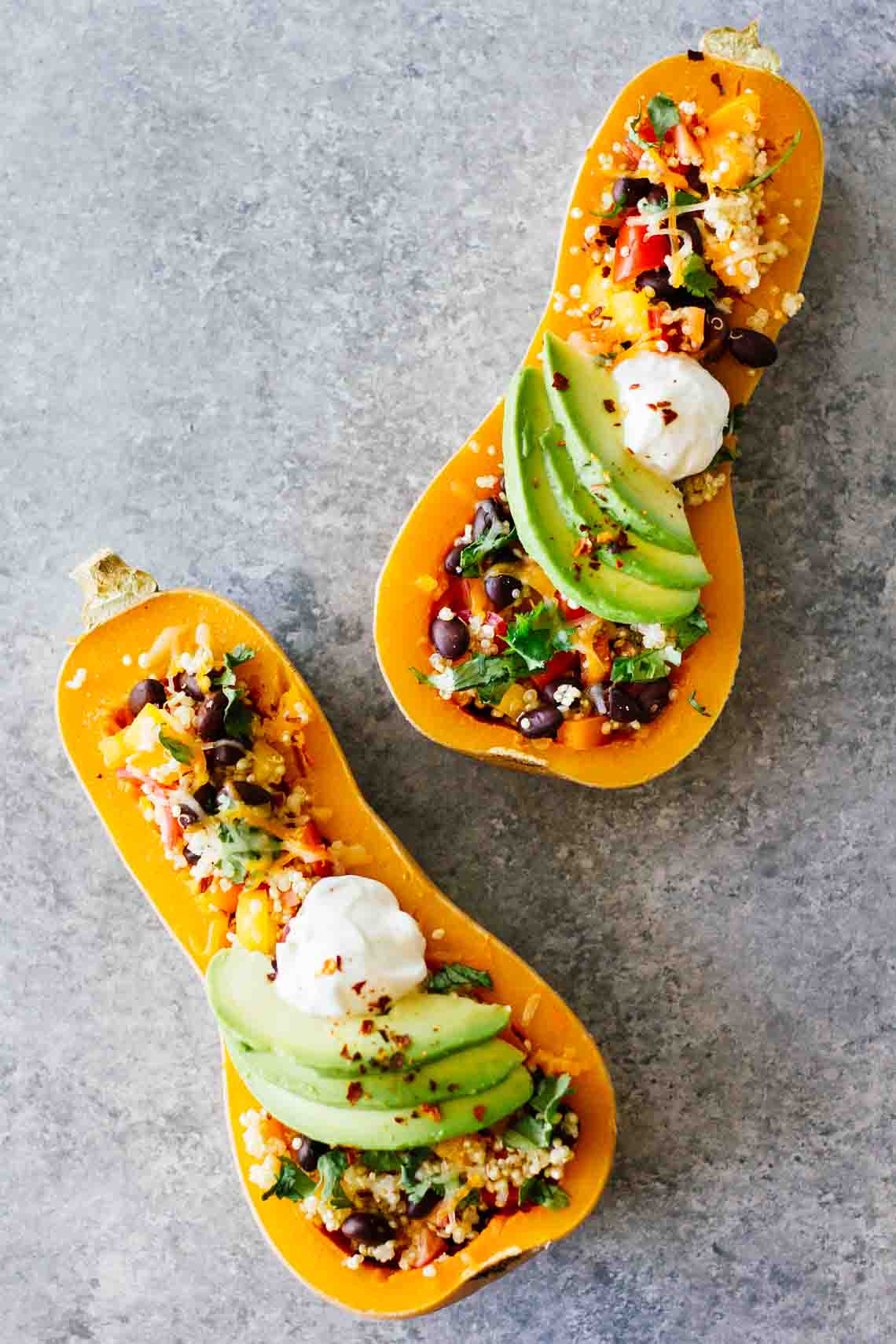 Jar Of Lemons Healthy Dinners! Mexican Quinoa Stuffed Butternut Squash!