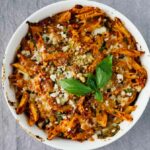 One-Pot Basil Chicken Baked Ziti!