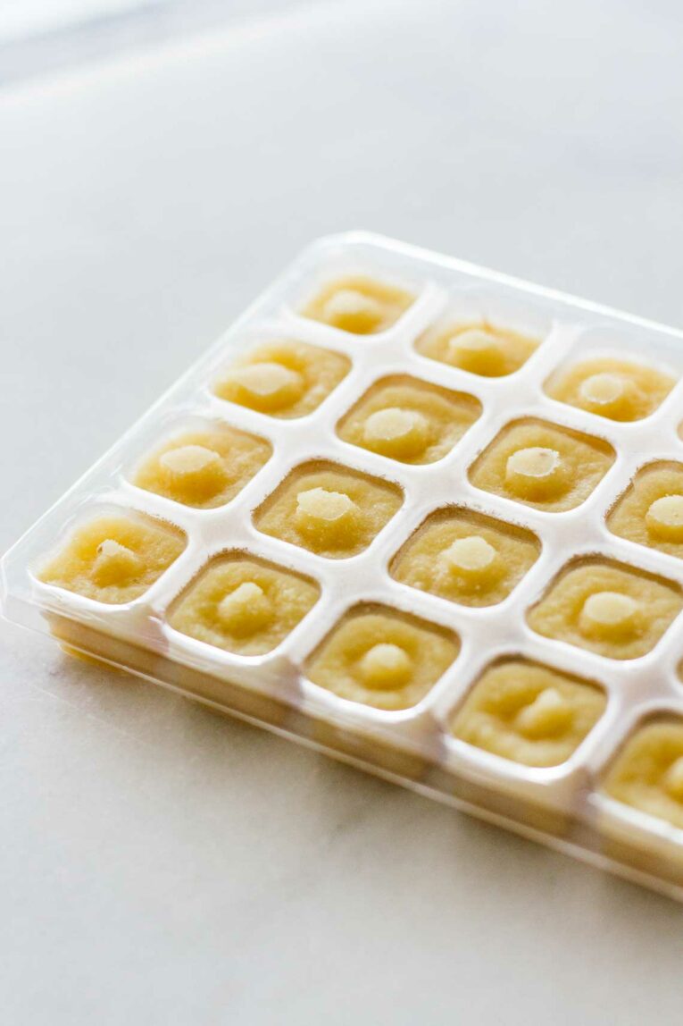 frozen Dorot Crushed Garlic squares