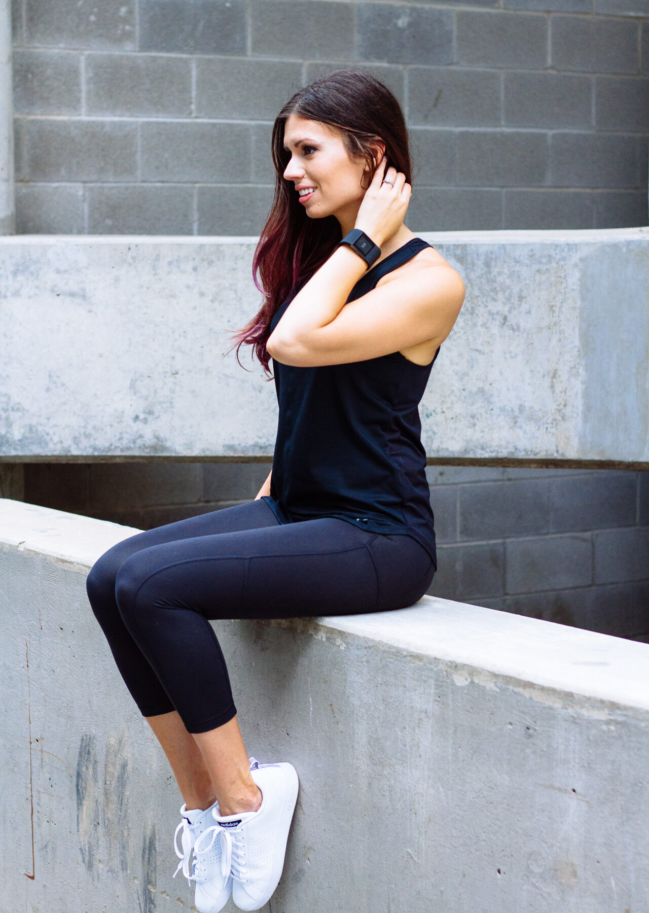 Girl in fitness wear.