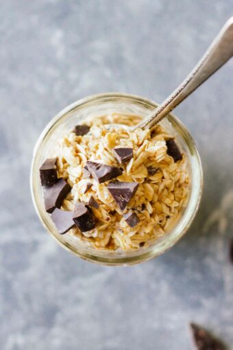 Mocha Latte Overnight Oats! Gluten-free and delicious!