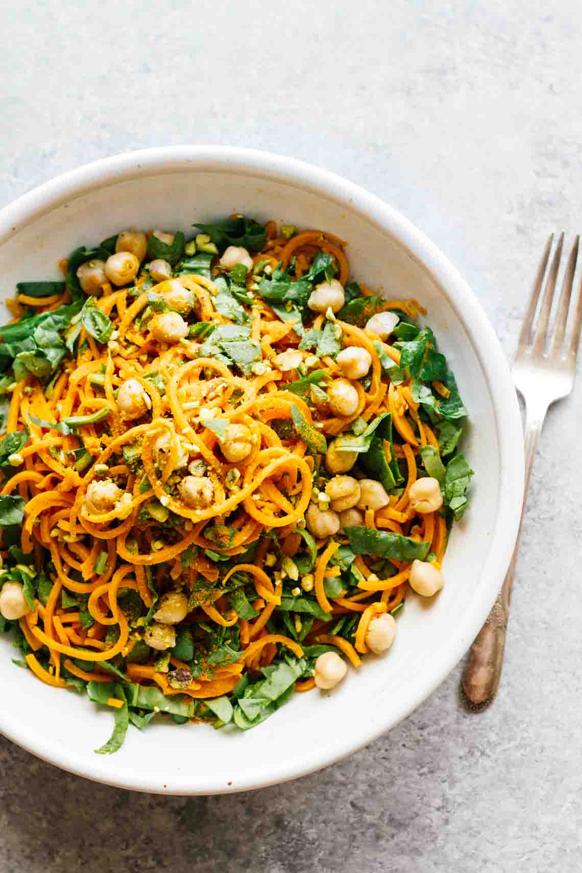 Turmeric Sweet Potato Pasta Salad! Vegan, vegetarian, gluten-free, super easy to make!