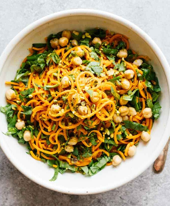 Turmeric Sweet Potato Pasta Salad!