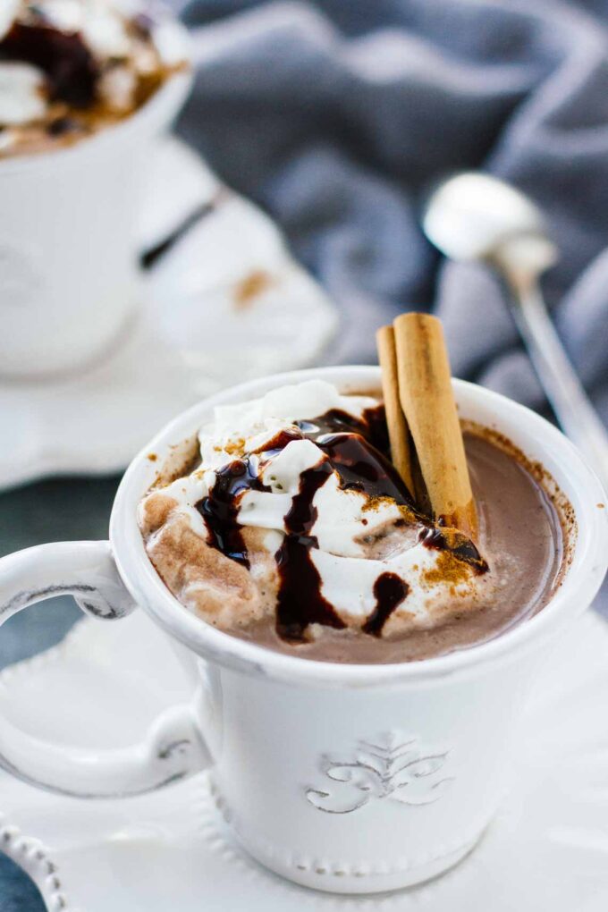 Healthy Holiday Side Dishes, Appetizers, and Desserts: Slow Cooker Mexican Hot Chocolate! Gluten Free, vegetarian, easy to make.