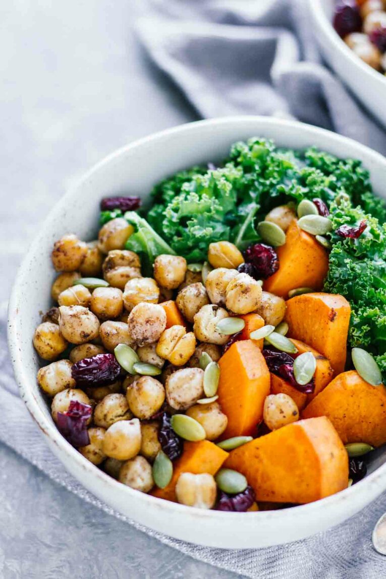 Vegan Winter Spiced Chickpea Power Bowl! Vegan, vegetarian, gluten-free!