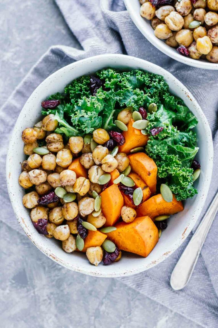 Vegan Winter Spiced Chickpea Power Bowl! Vegan, vegetarian, gluten-free!
