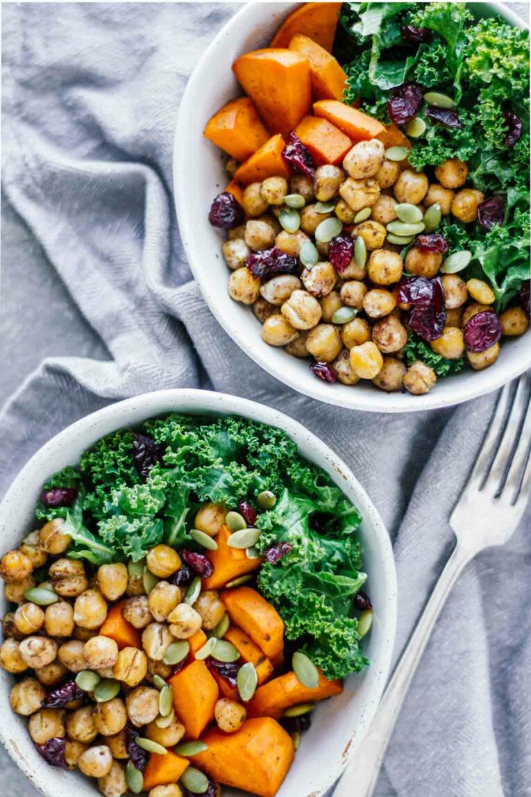 Vegan Winter Spiced Chickpea Power Bowl! Vegan, vegetarian, gluten-free!