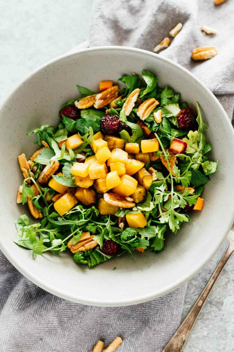 Golden Beet Pecan Detox Salad! Vegan, vegetarian, gluten-free!