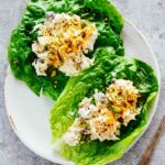 Turmeric Greek Yogurt Chicken Salad Lettuce Wraps!