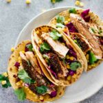 30-Minute Blackened Salmon Tacos! Gluten-free and a quick, healthy, easy weeknight dinner!
