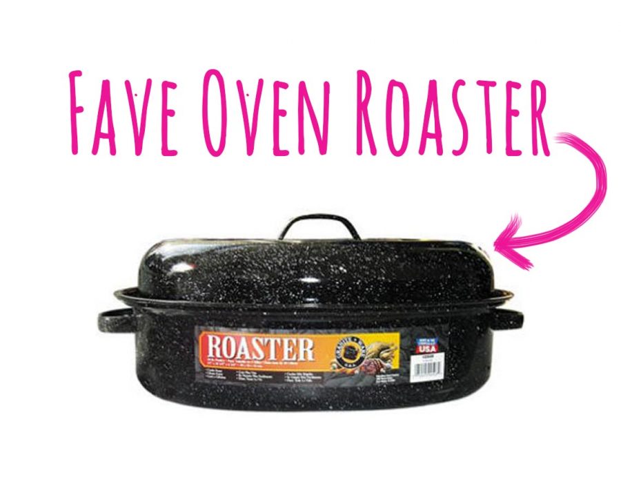 Favorite oven roaster for roasting chicken.