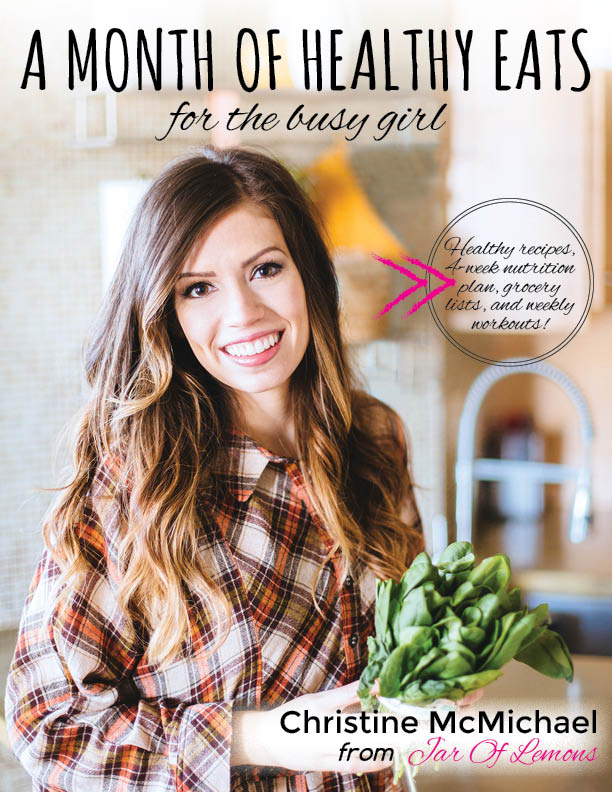 A Month Of Healthy Eats For The Busy Girl! Easy, healthy recipes. Quick dinners, great workouts!