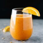Orange Carrot Basil Smoothie! Vegan, gluten free, and takes just a few minutes to make.