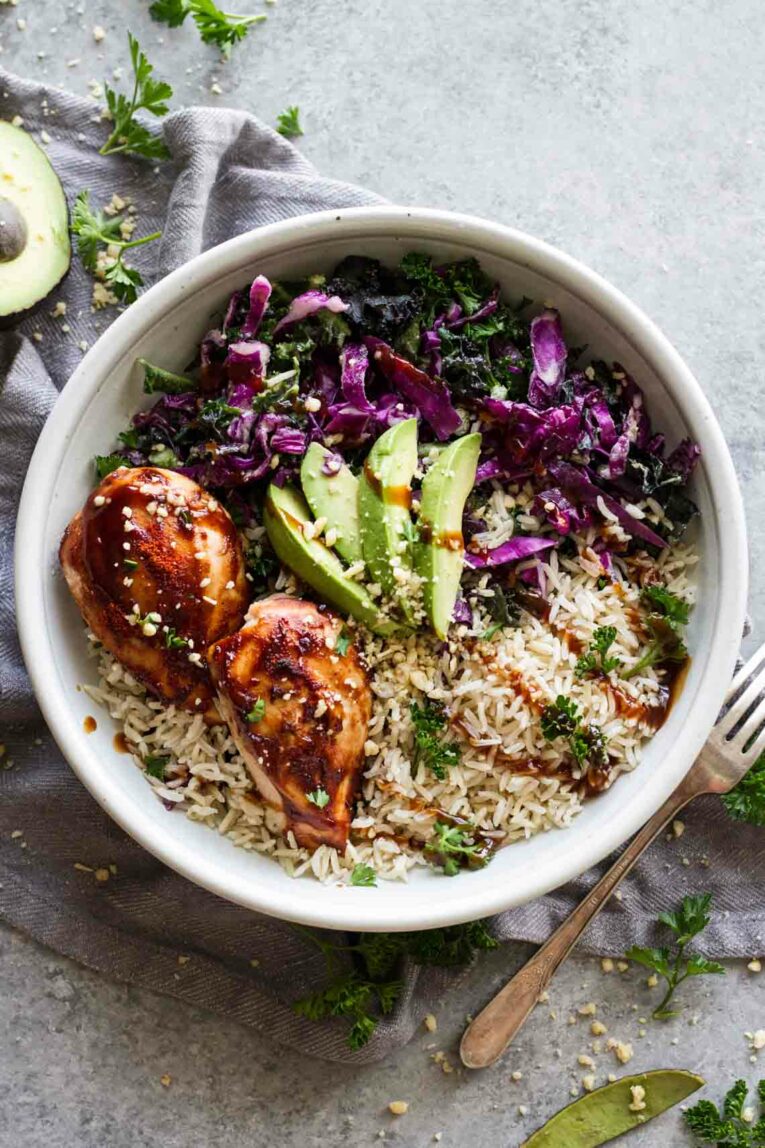 Top Show of BBQ Chicken Power Bowls