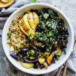 Baked Chicken with Turmeric Sauce! (top shot, center)