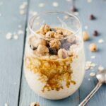 Chocolate Chip Cookie Dough Overnight Oats! Gluten-free and SO easy!