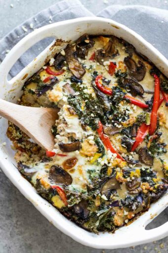Easy Whole30 Breakfast Casserole! Easy breakfast recipe, gluten free, whole30 approved, paleo.