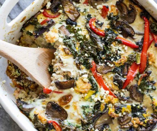 Easy Whole30 Breakfast Casserole! Easy breakfast recipe, gluten free, whole30 approved, paleo.
