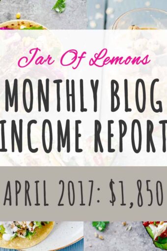 Monthly Blog Income Report - April 2017 Preview Image