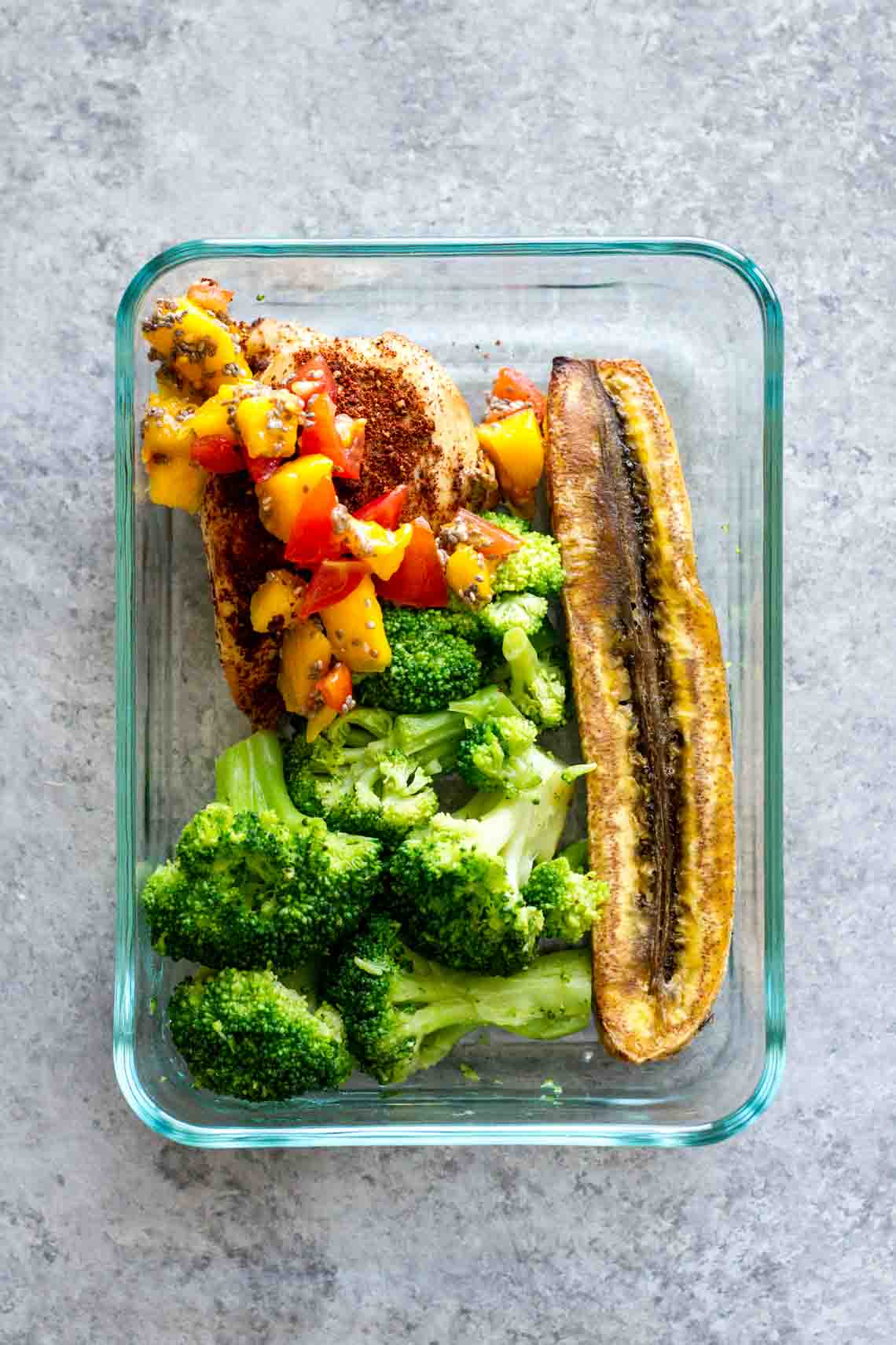 Paleo Slow Cooker Jerk Chicken Meal Prep Bowls! Great for on-the-go lunches.