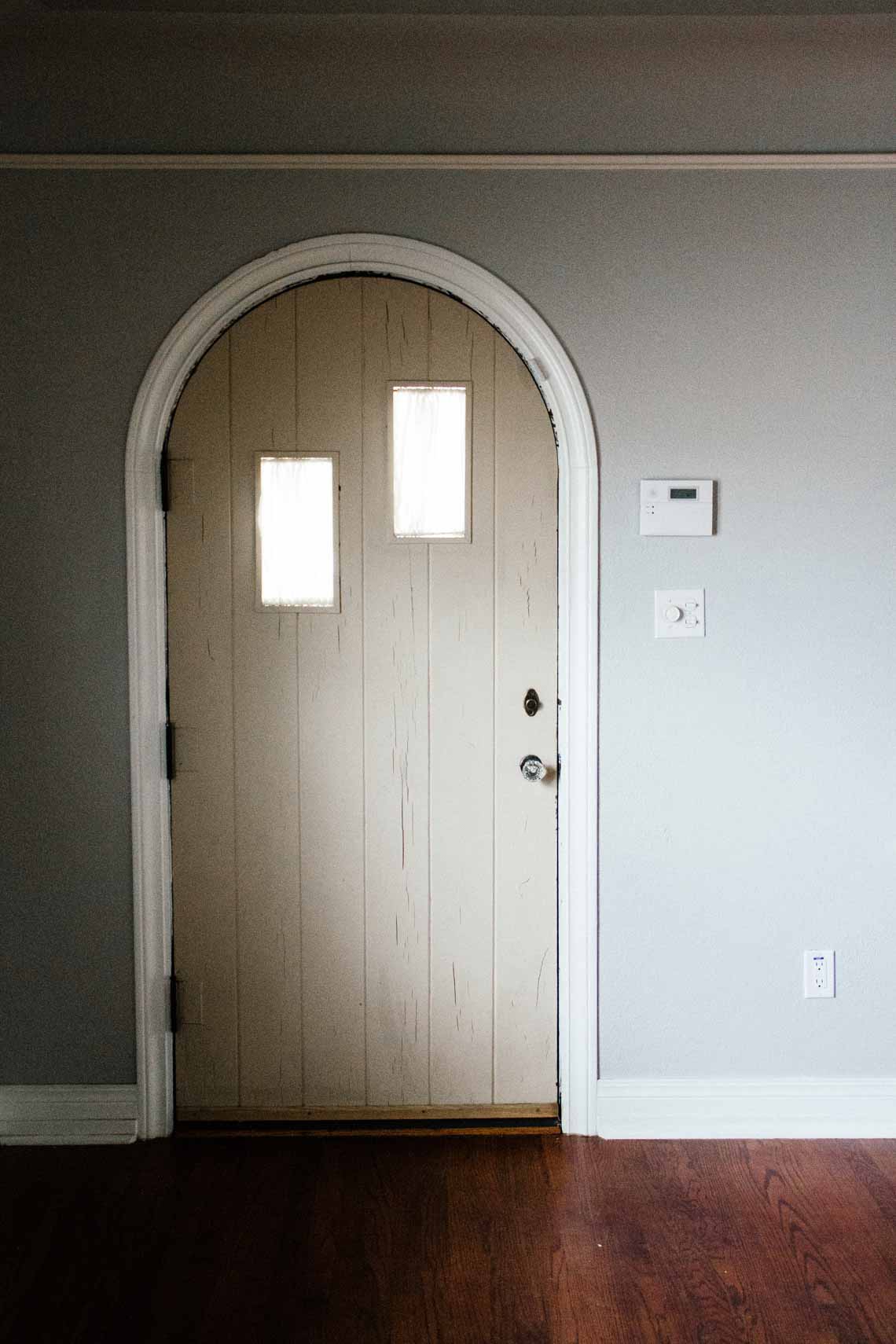 Front door of home