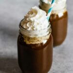 Vanilla Coconut Cold Brew Coffee in a mason jar
