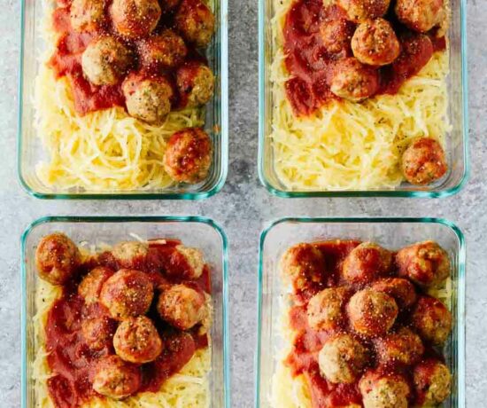Paleo Turkey Meatballs Meal Prep Bowls!