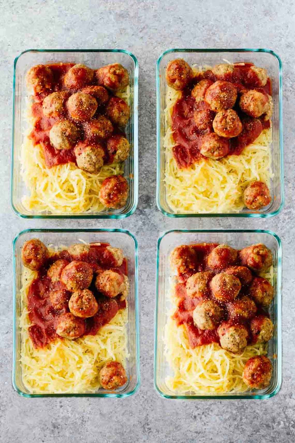 Paleo Turkey Meatballs Meal Prep Bowls!