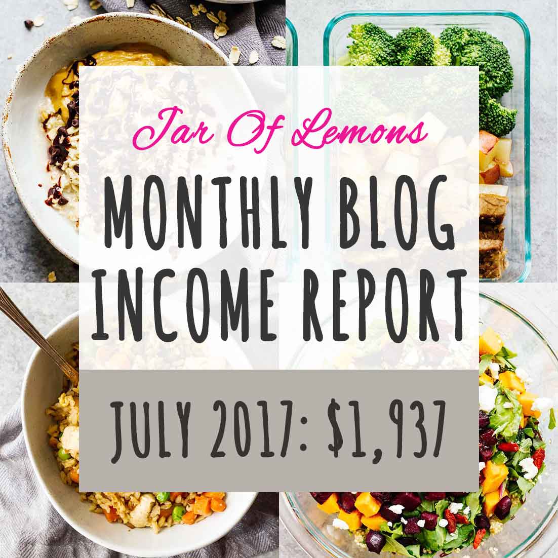Food Blog Monthly Blog Income Report - July 2017! Also, how to go from HTTP to HTTPS