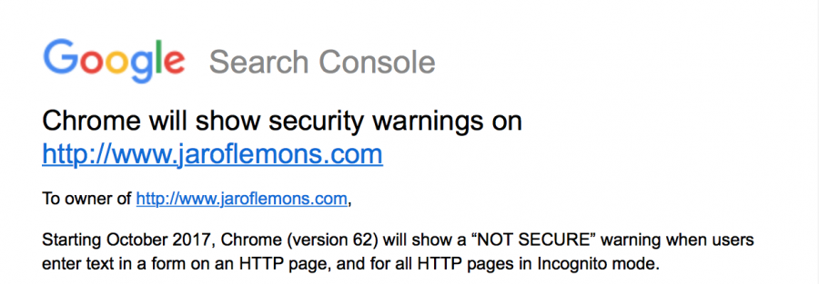 Email from Google