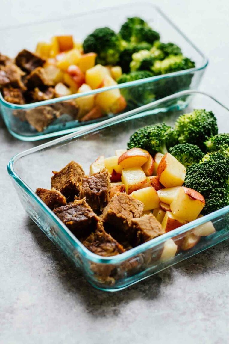 2 Steak-Potatoes-Meal-Prep-Bowls Side Angle
