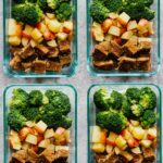 Steak-Potatoes-Meal-Prep-Bowls! Deliciously served with broccoli.